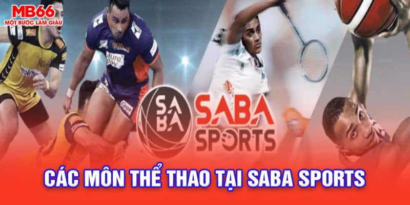 các môn thể thao tại Saba Sports